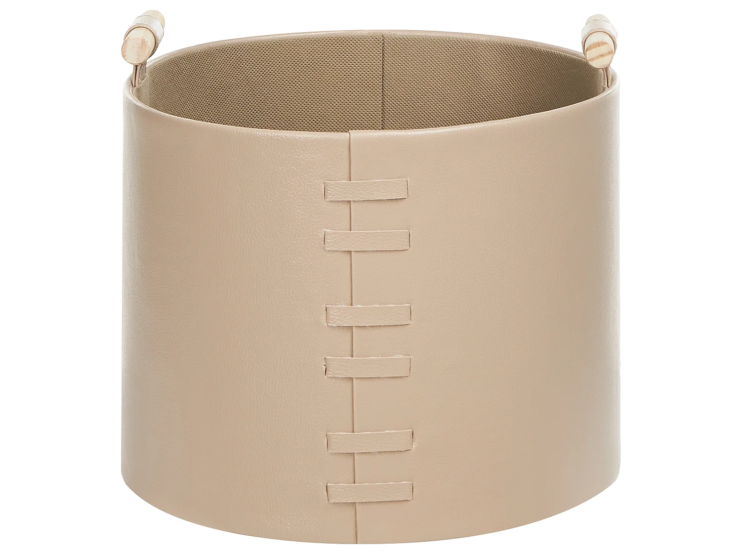 Set van 3 manden ARAM Kunstleer Beige