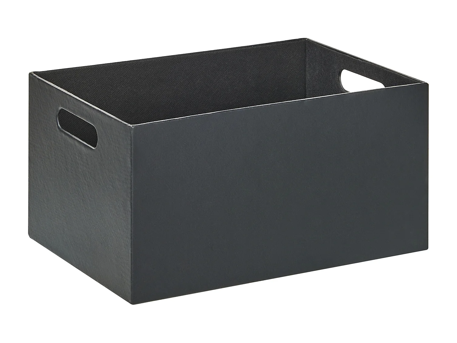 Lot de 3 boîtes LARSA Cuir PU Gris graphite