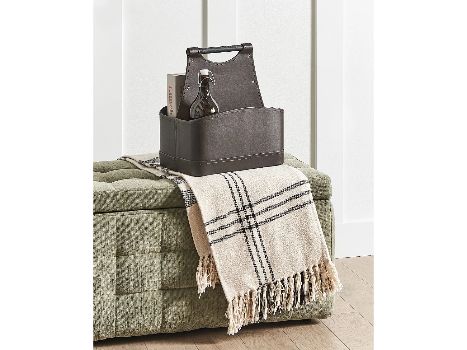 Cestino URUK Pelle sintetica Marrone scuro