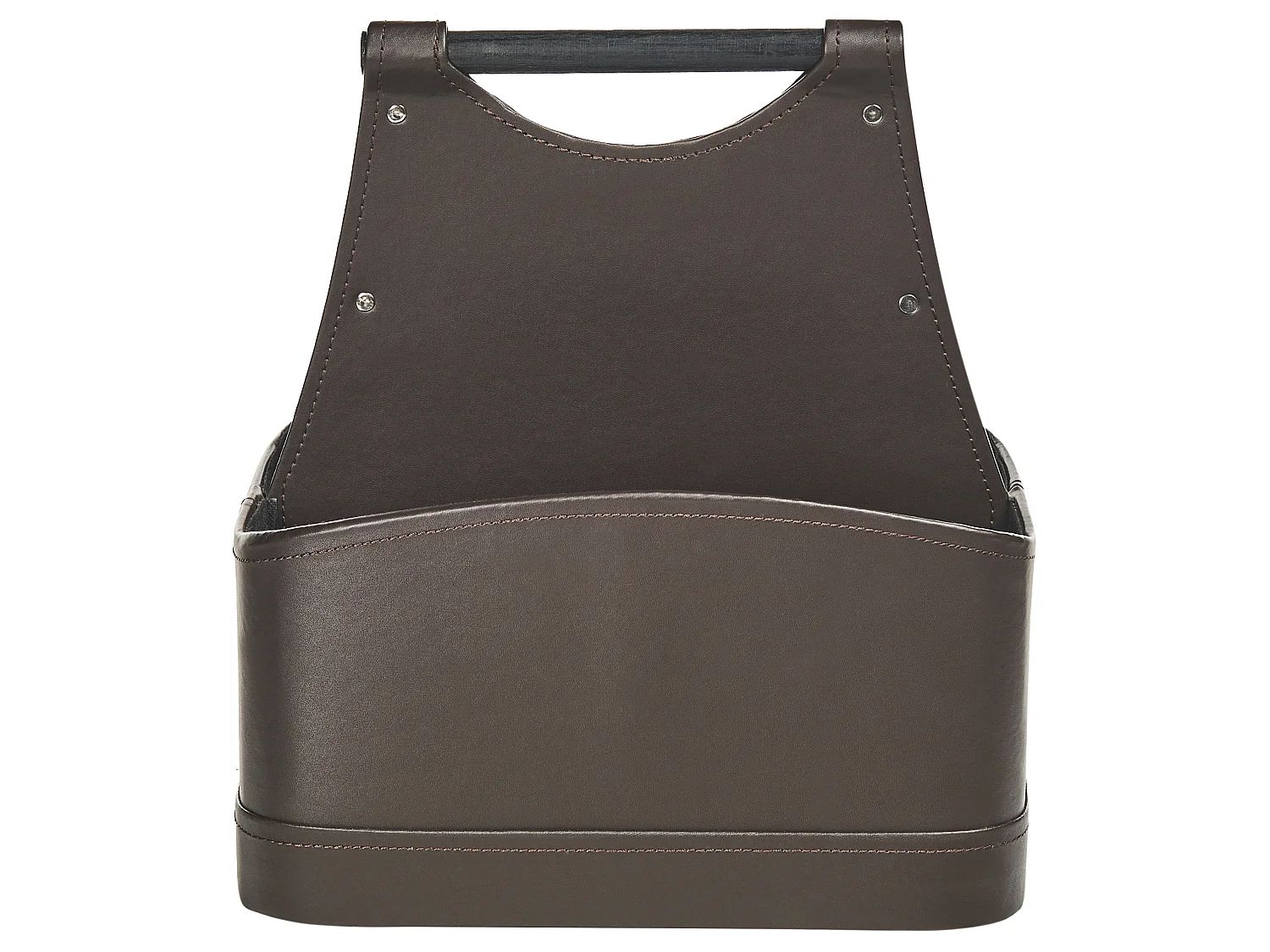 Basket URUK Faux Leather Dark Brown