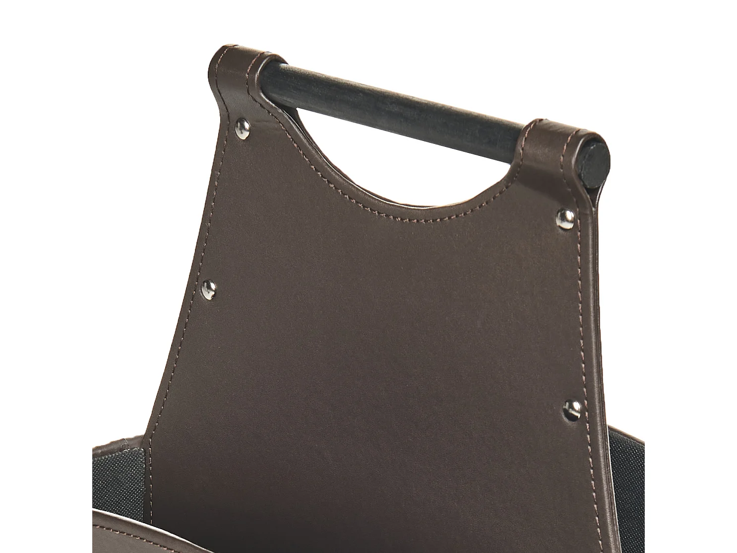 Basket URUK Faux Leather Dark Brown