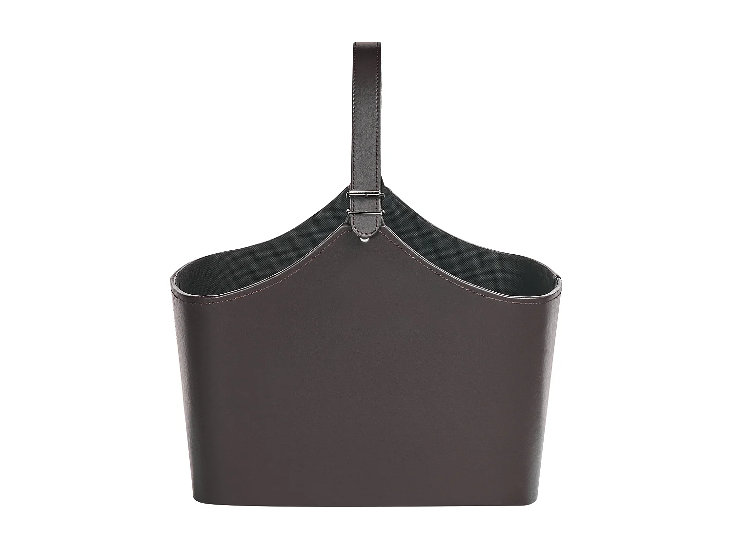 Aufbewahrungskorb ELAM Kunstleder Dunkelbraun