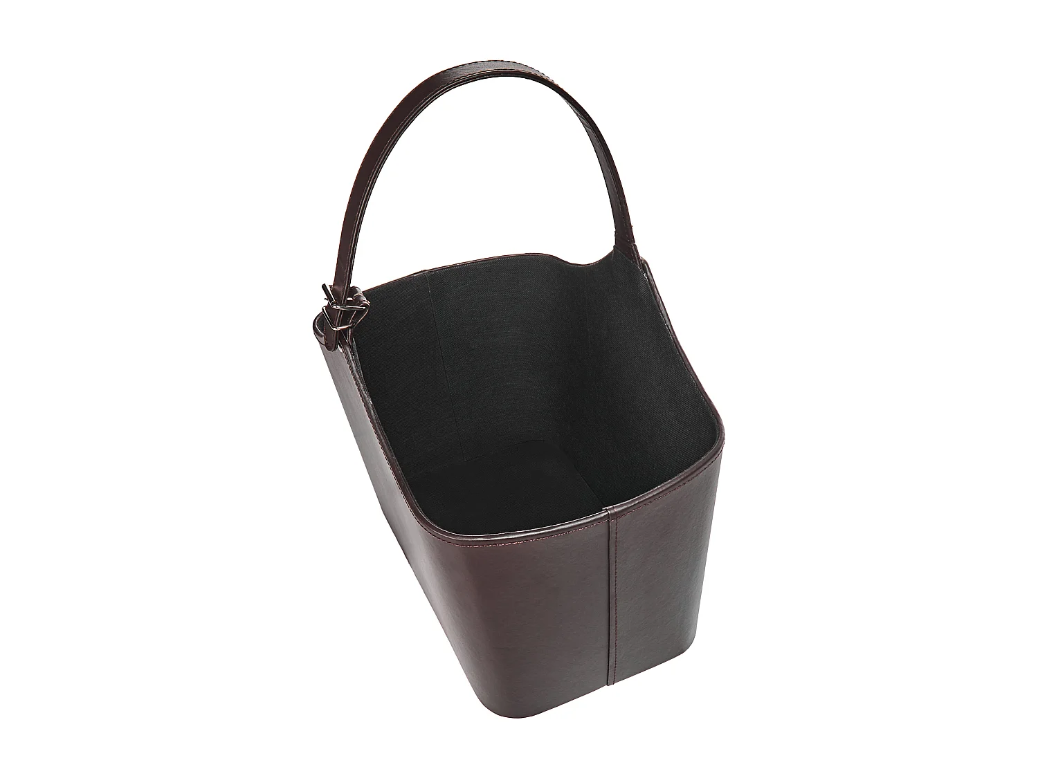 Aufbewahrungskorb ELAM Kunstleder Dunkelbraun