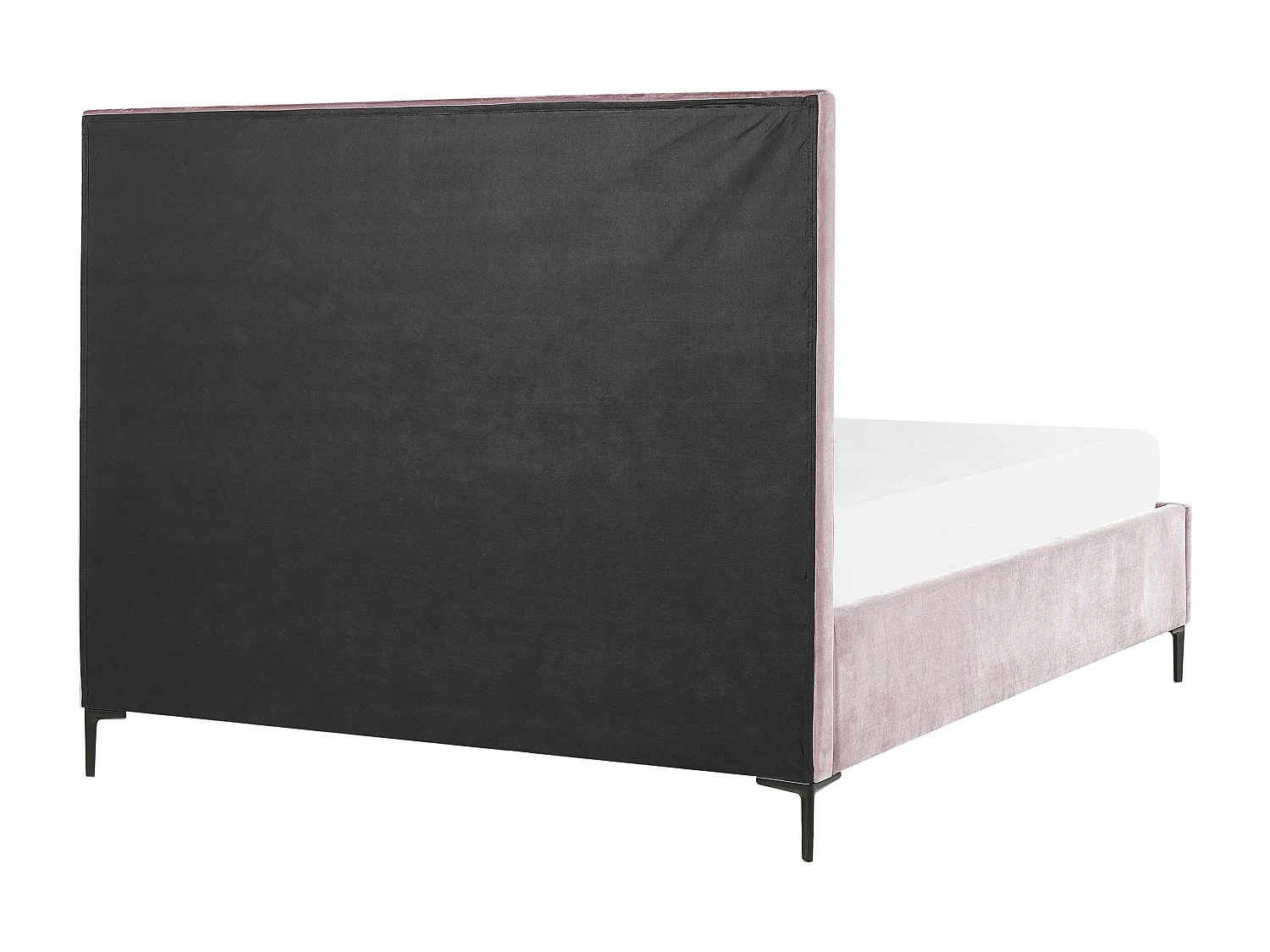 Bed met opbergruimte Fluweel SEZANNE 160 x 200 cm Roze