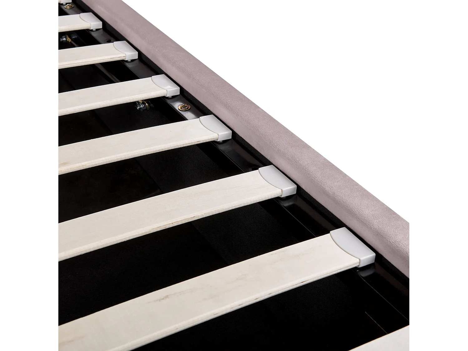 Bed met opbergruimte Fluweel SEZANNE 160 x 200 cm Roze