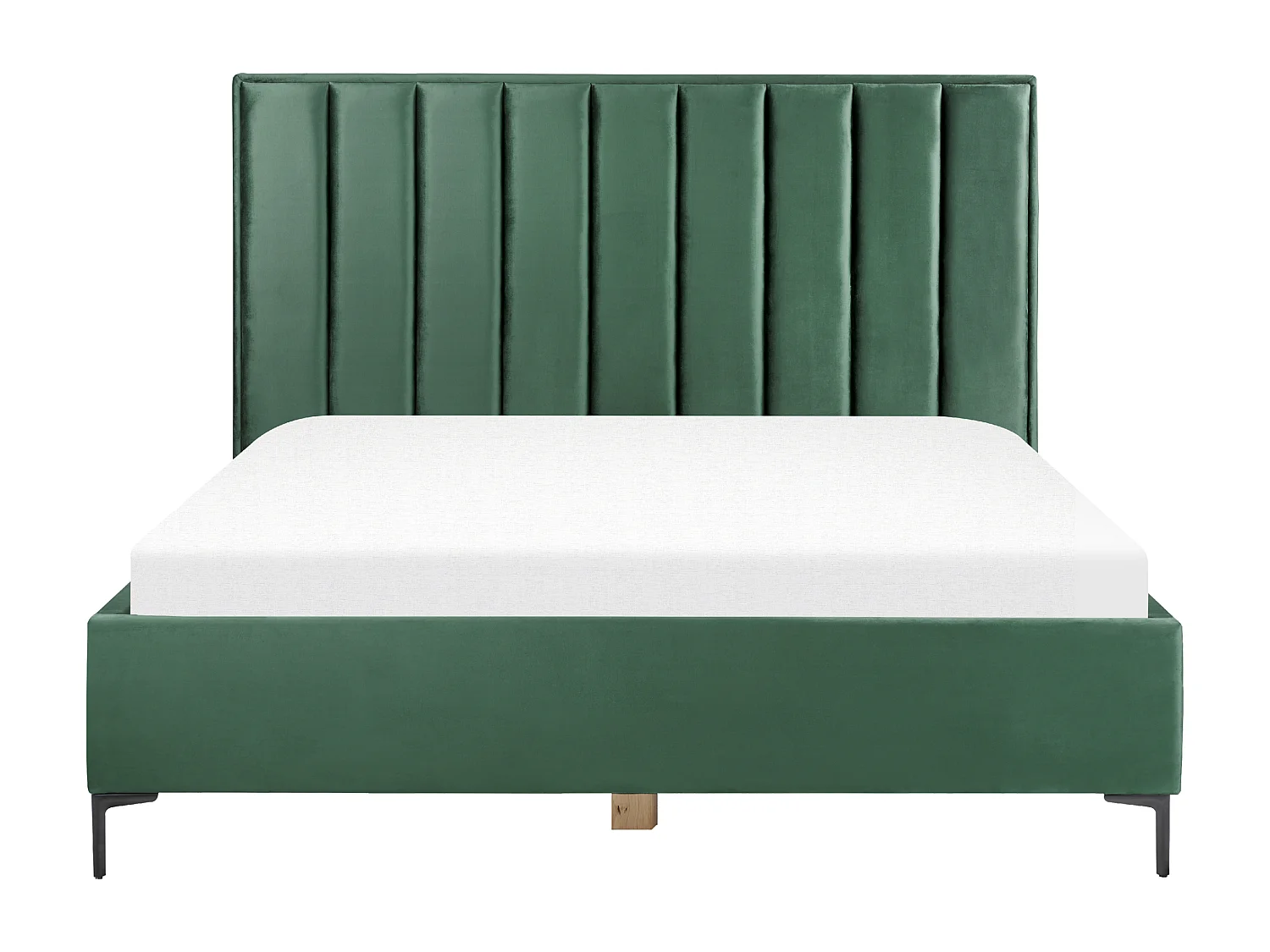 Cama baú Veludo SEZANNE 180 x 200 cm Verde escuro