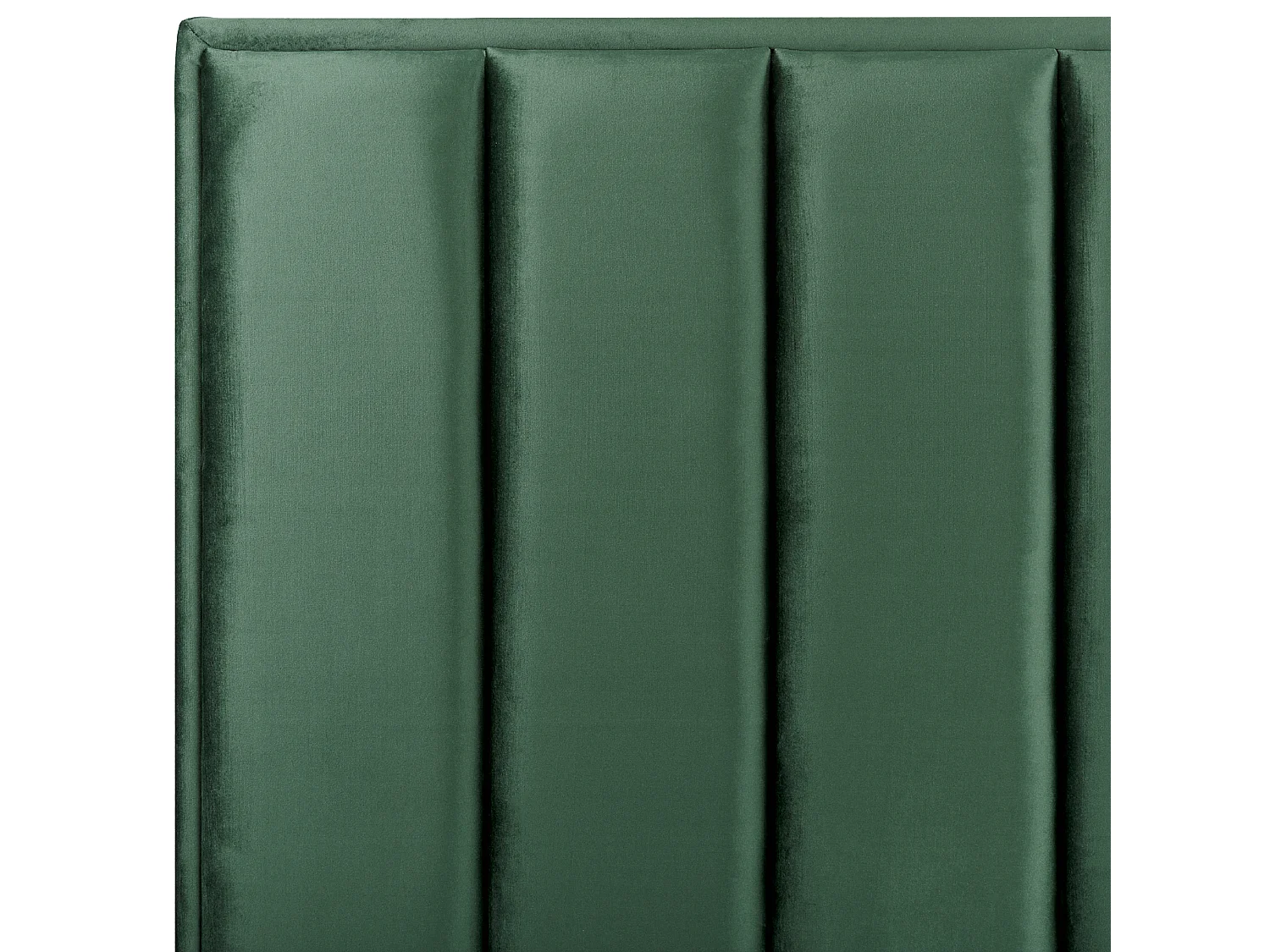 Lit ottoman Velours SEZANNE 160 x 200 cm Vert foncé