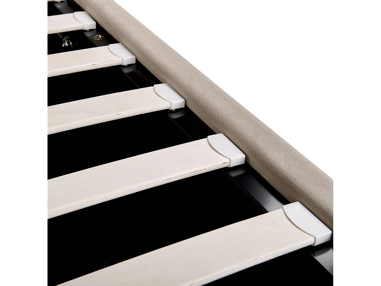 Letto contenitore Velluto SEZANNE 140 x 200 cm Tortora