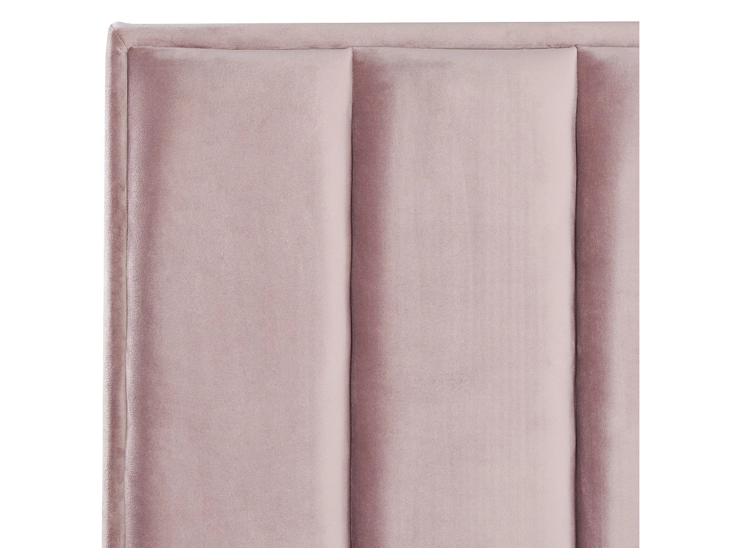 Lit ottoman Velours SEZANNE 180 x 200 cm Rose