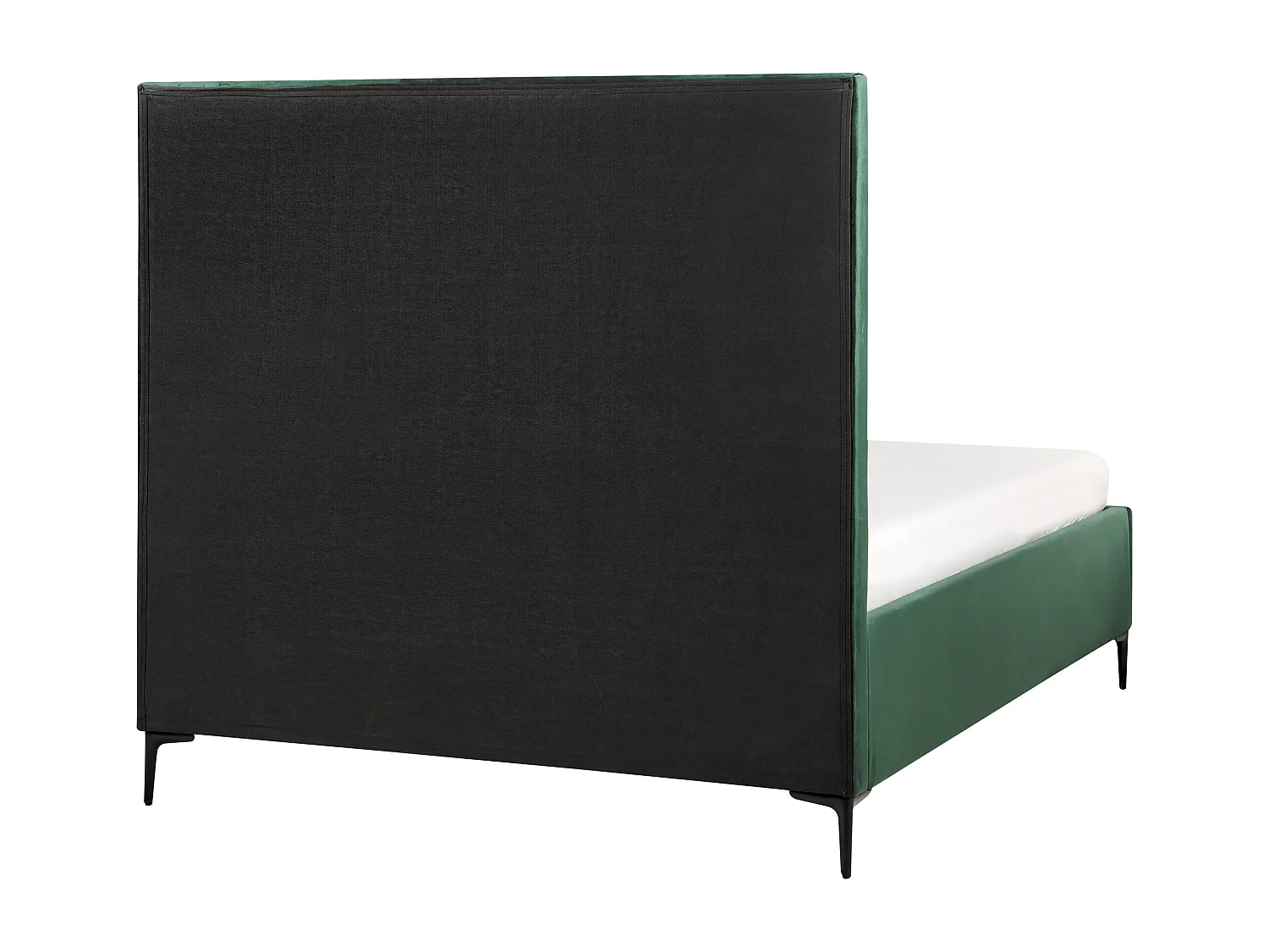 Bett mit Stauraum Samtstoff SEZANNE 140 x 200 cm Dunkelgrün