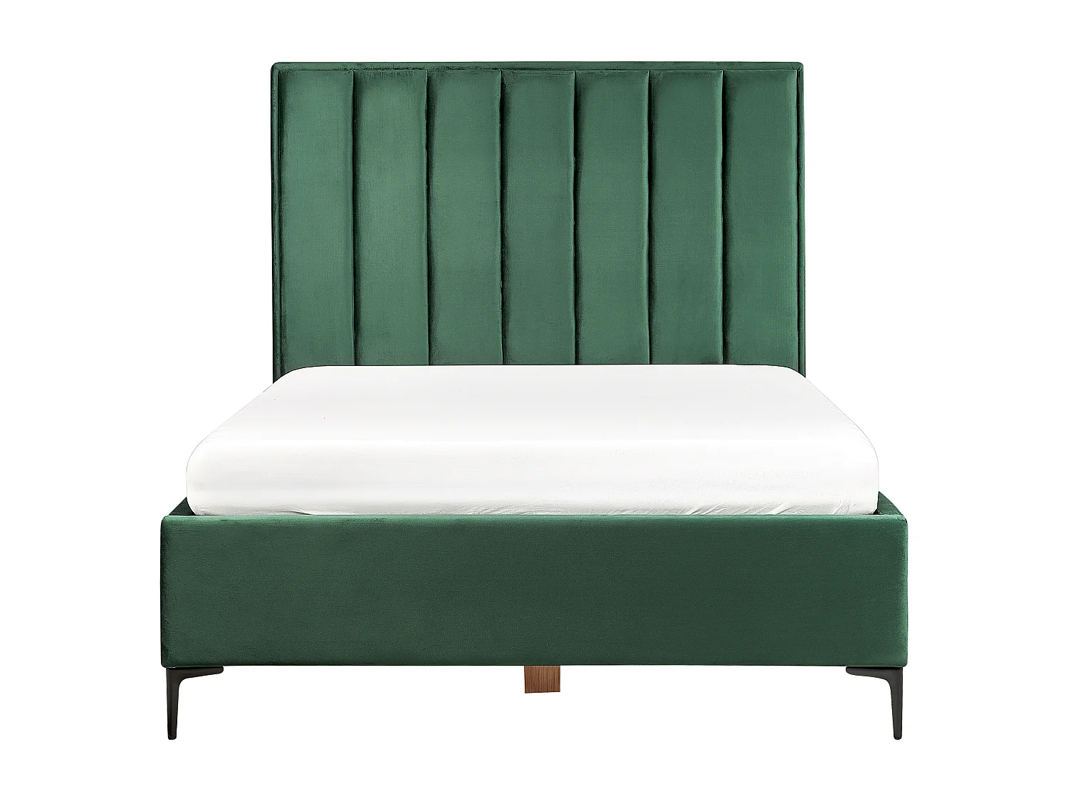 Lit ottoman Velours SEZANNE 140 x 200 cm Vert foncé