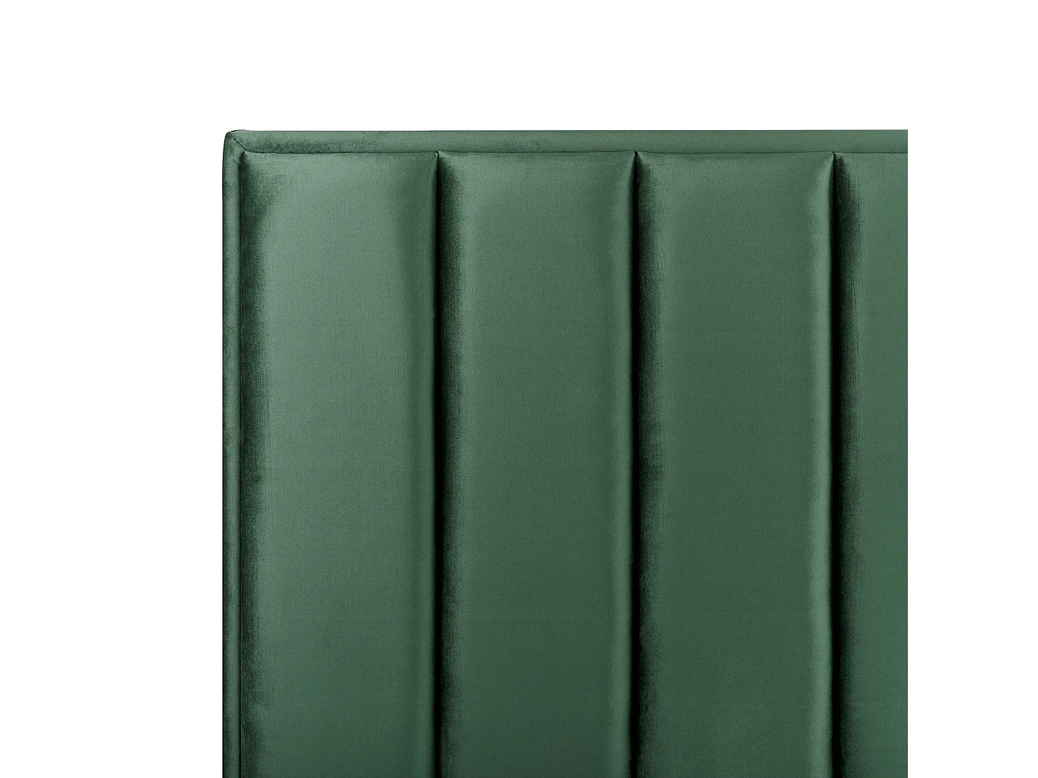 Lit ottoman Velours SEZANNE 140 x 200 cm Vert foncé