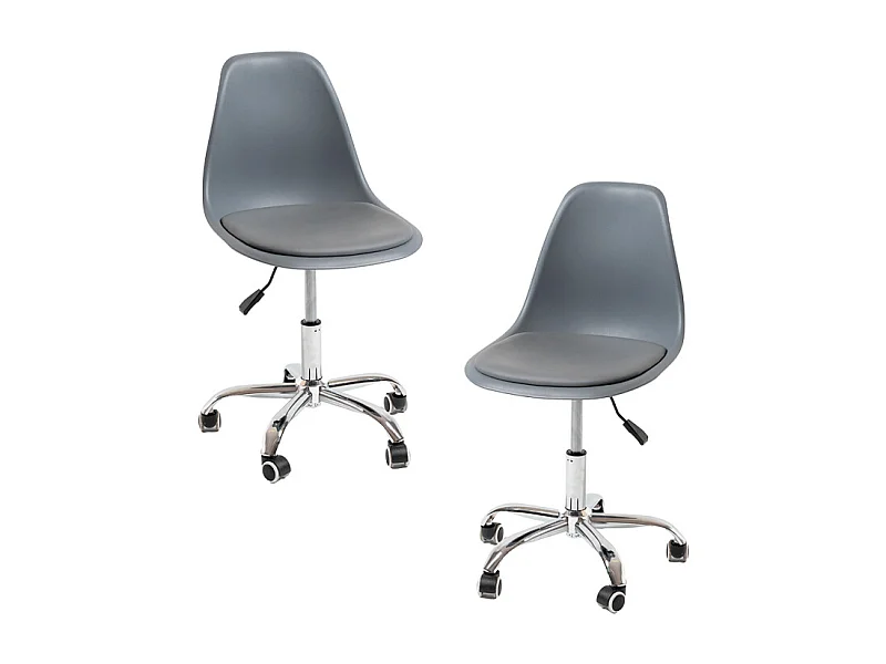 Packs Sillas - Pack 2 Sillas Dami Office - Gris oscuro