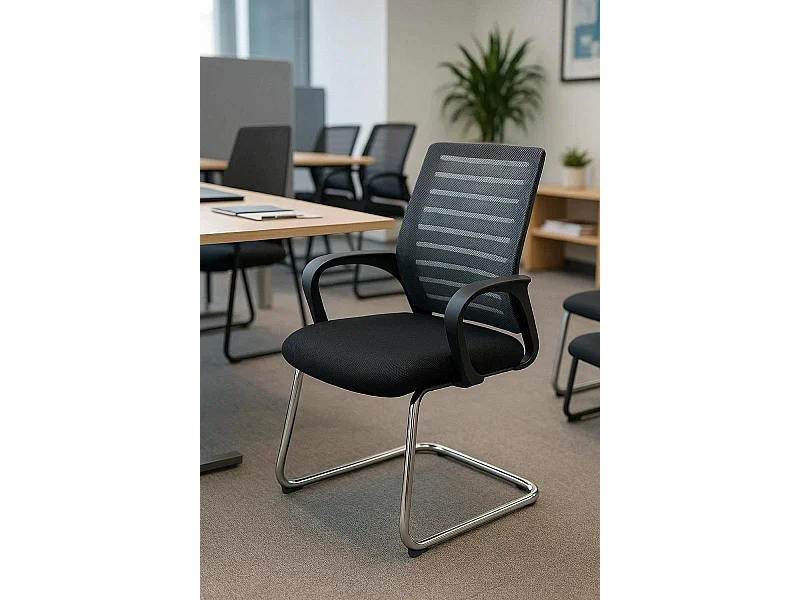 Silla de Oficina sin ruedas Confidente Binet - Máxima Ergonomía - Ideal para Escritorio y Gaming