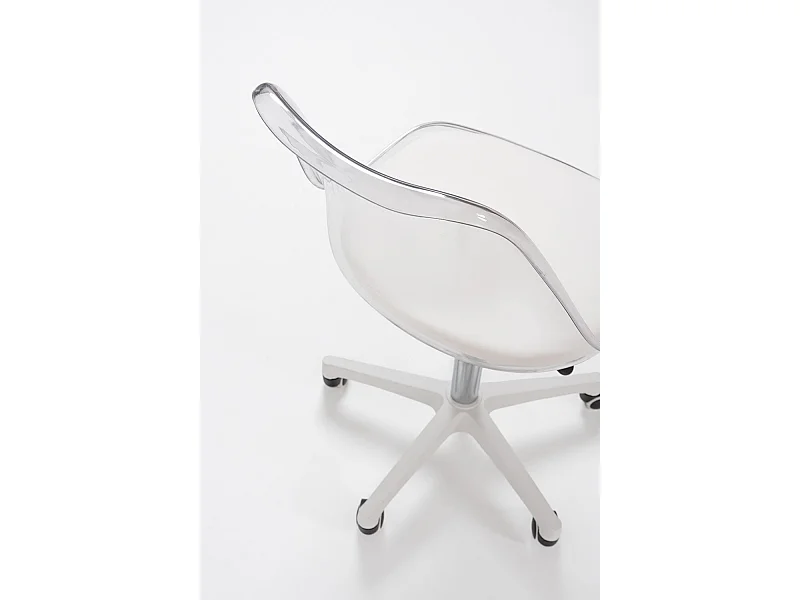 Silla de Oficina Blanca Neo Transparente - Máxima Ergonomía - Ideal para Escritorio y Gaming