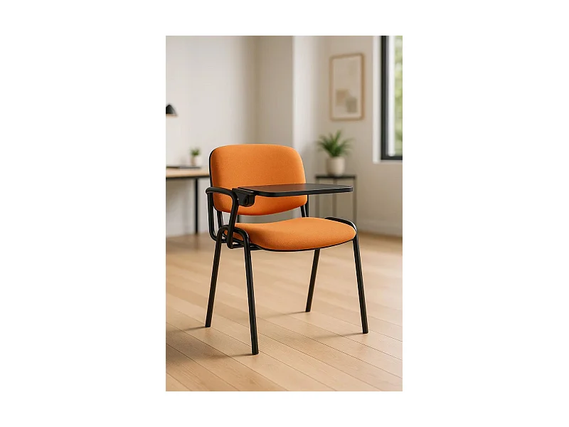 Pack 4 Sillas de Oficina sin ruedas ni brazos Ofis con Pala - Máxima Ergonomía - Ideal para Escritorio y Gaming