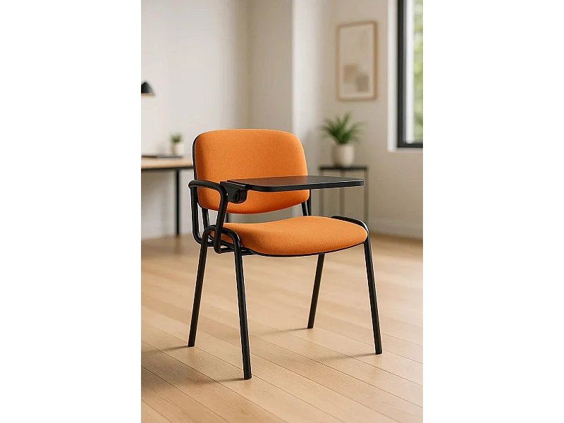 Pack 4 Sillas de Oficina sin ruedas ni brazos Ofis con Pala - Máxima Ergonomía - Ideal para Escritorio y Gaming