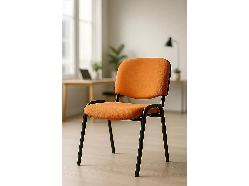 Pack 4 Sillas de Oficina sin ruedas ni brazos Ofis - Máxima Ergonomía - Ideal para Escritorio y Gaming