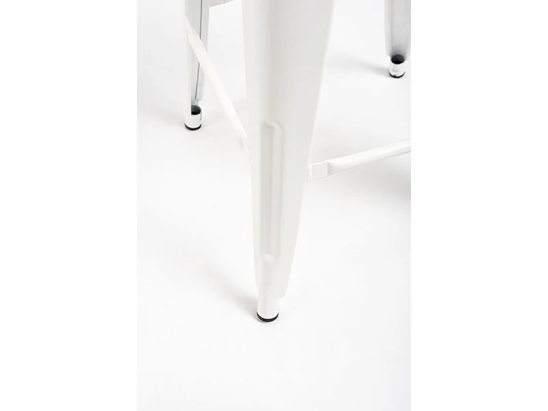 Taburetes Bajos - Taburete Torix Bajo Madera Natural - Blanco