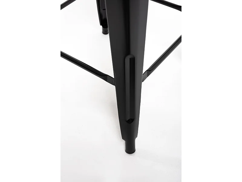 Taburetes Bajos - Taburete Torix Bajo Madera Natural - Negro