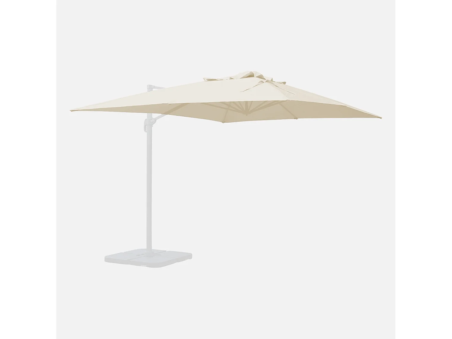 Lona protectora para 3x4m sombrilla crudo