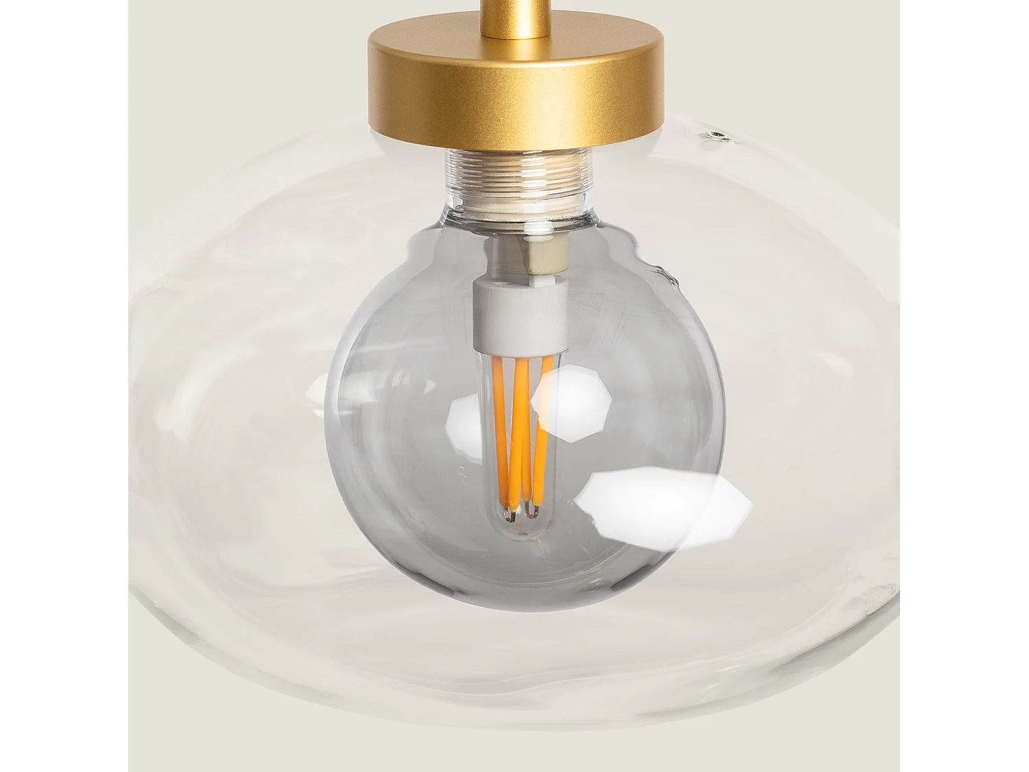 Suspension Aluminium et Verre Hassi Vert