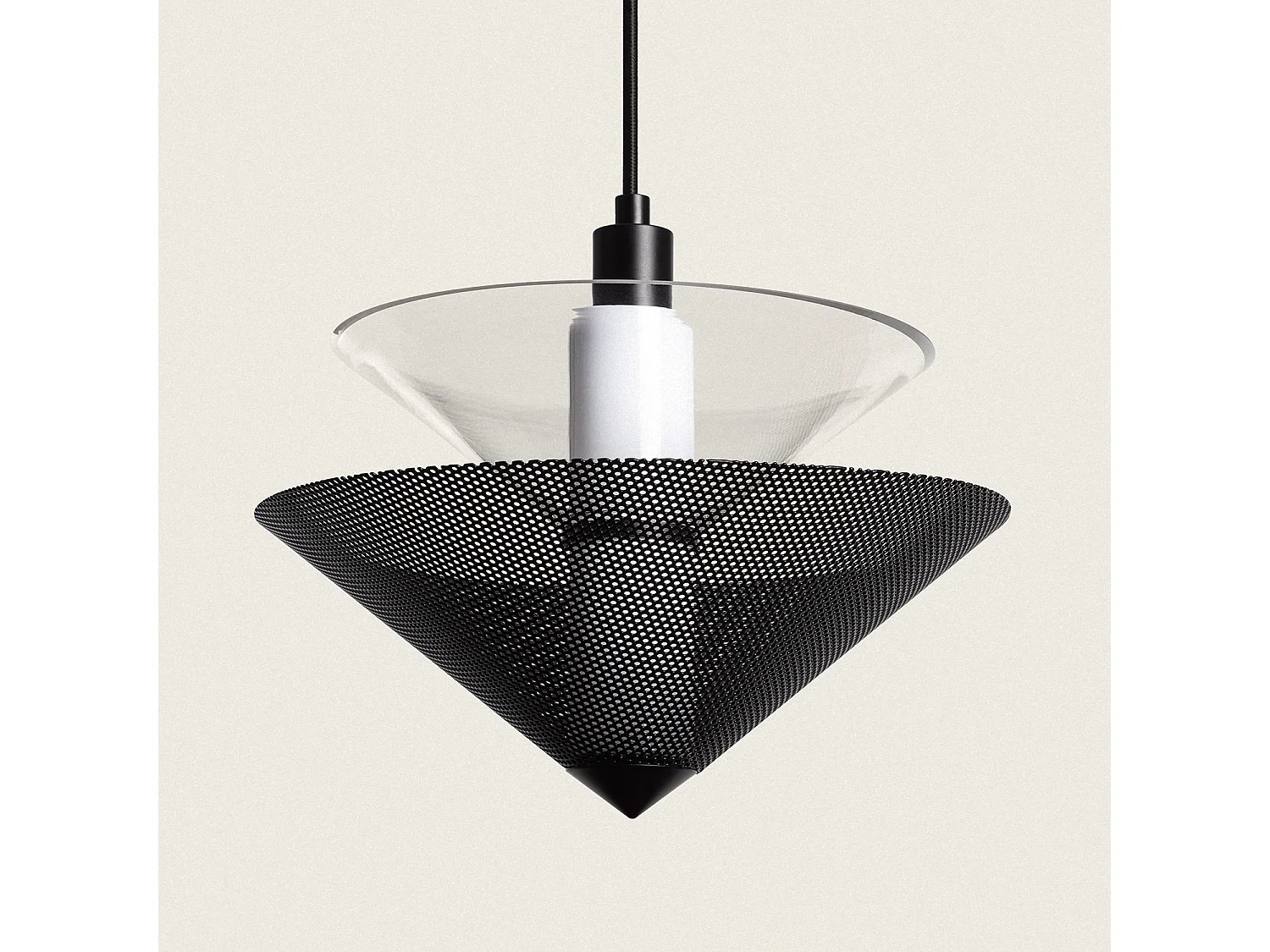 Lampada a Sospensione Metallo Hesper Nero