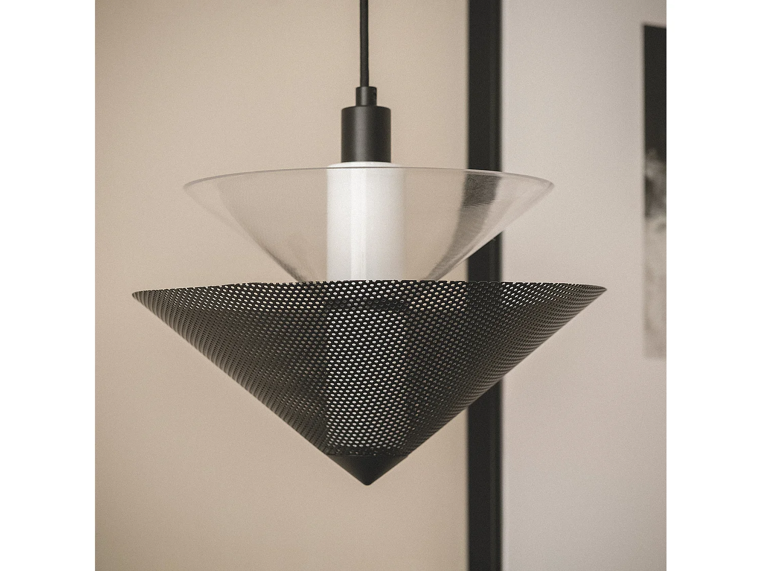 Suspension Métal Hesper Noir