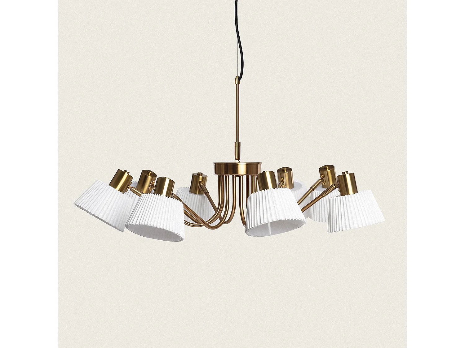 Suspension Métal Magda 8 Spots Blanc