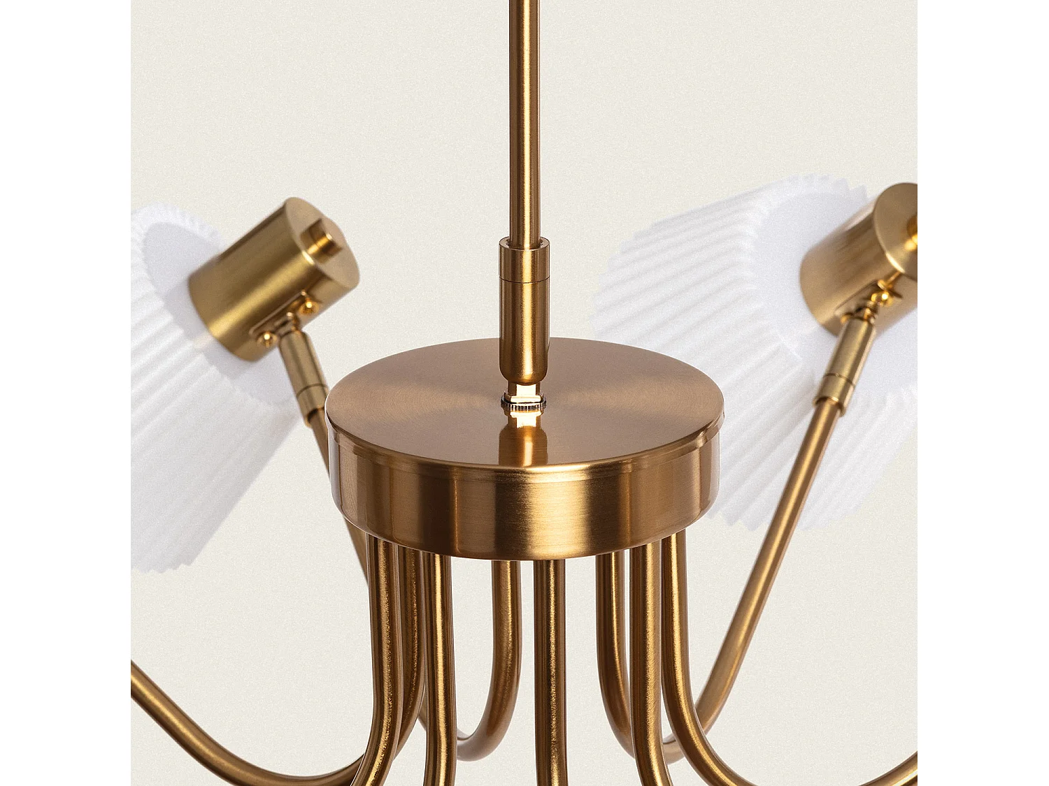 Suspension Métal Magda 8 Spots Blanc