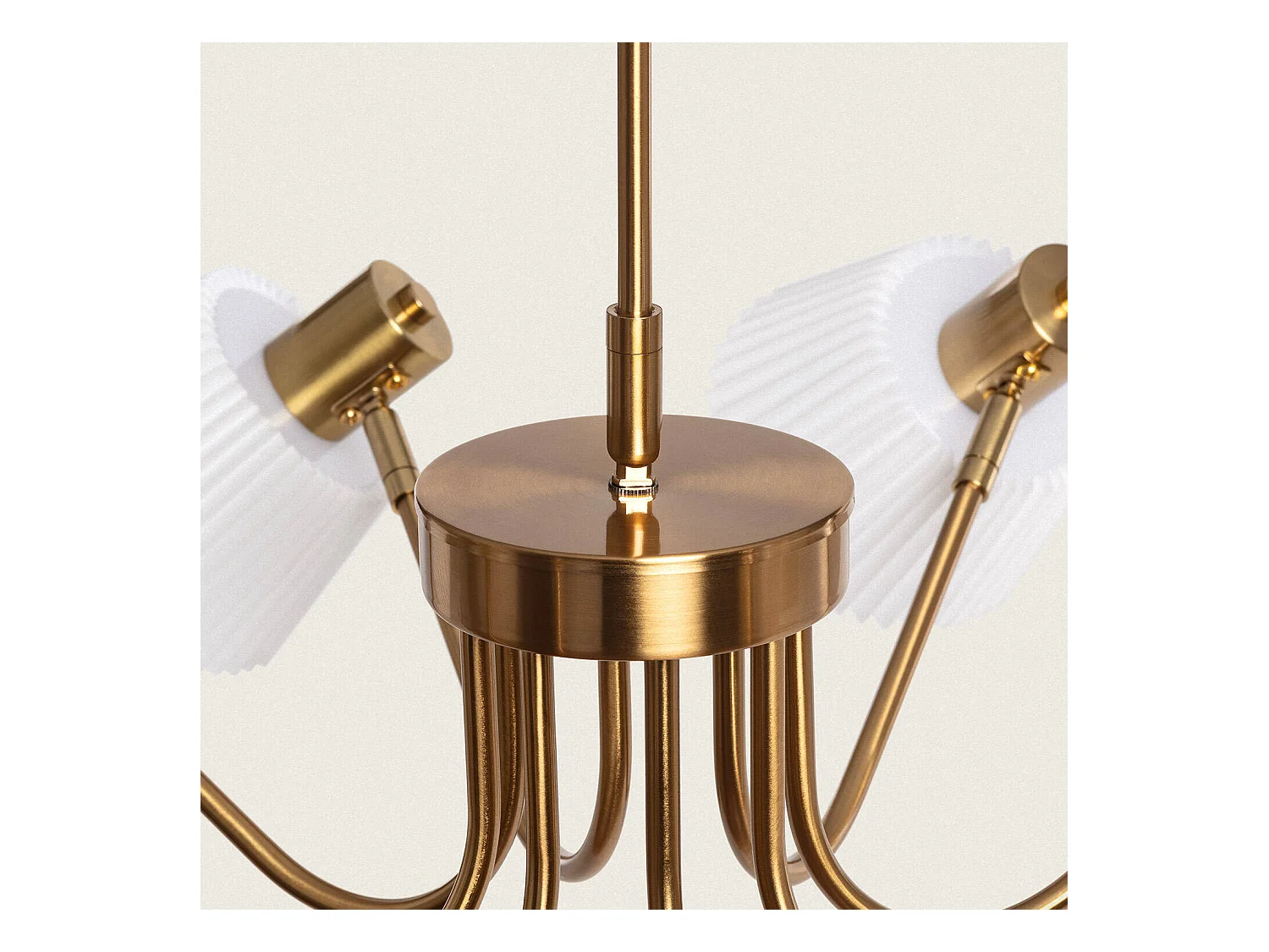 Suspension Métal Magda 8 Spots Blanc