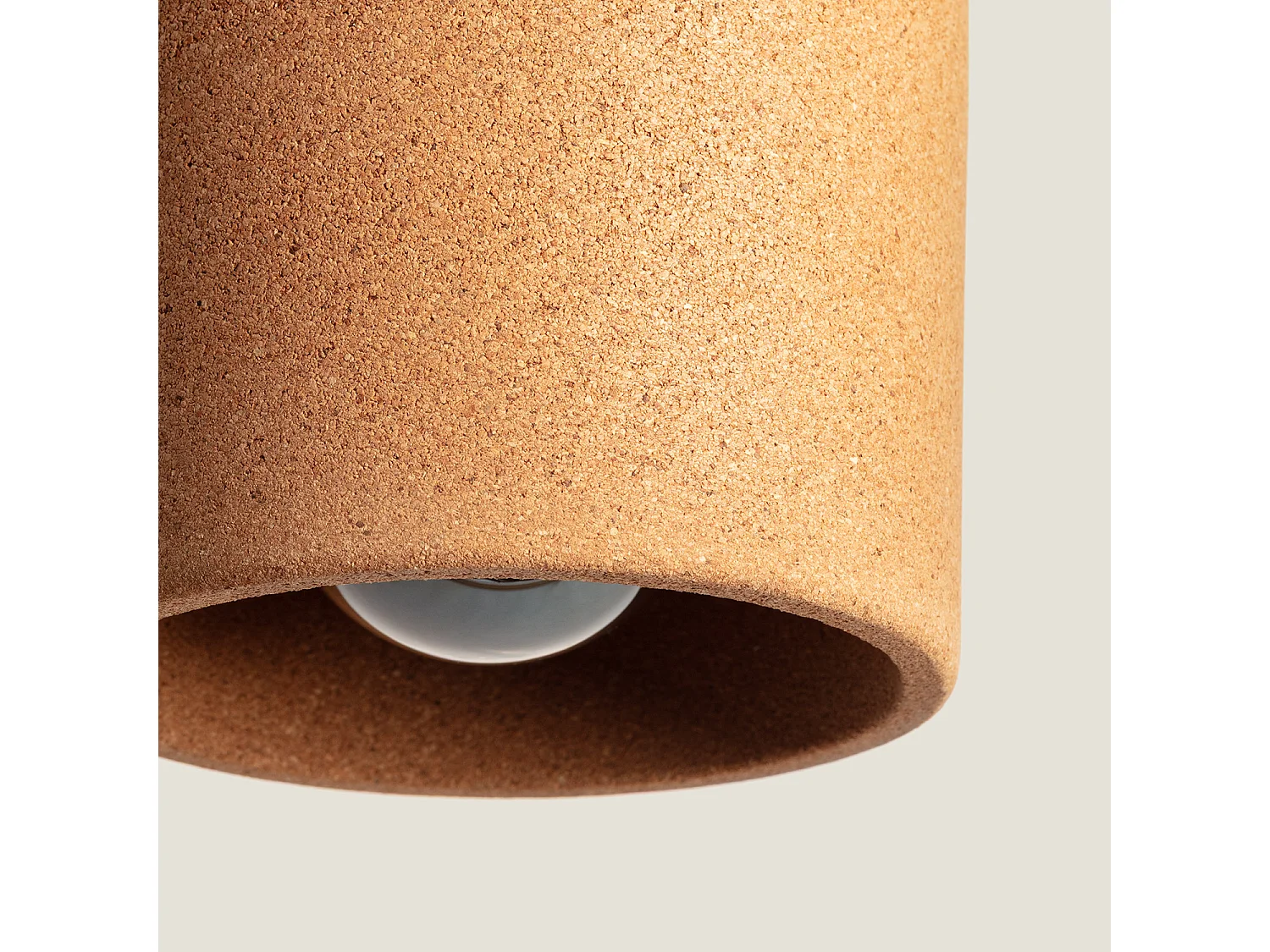 Suspension Métal et Liège Krobia Brun