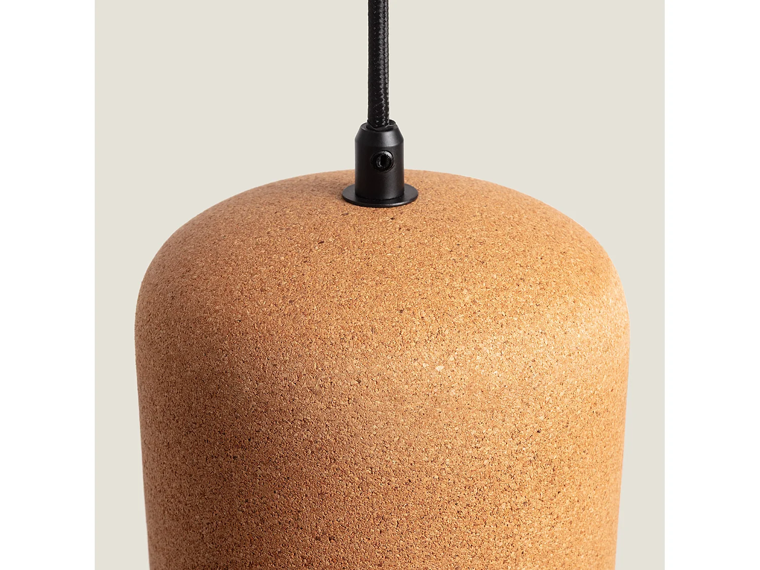 Suspension Métal et Liège Krobia Brun