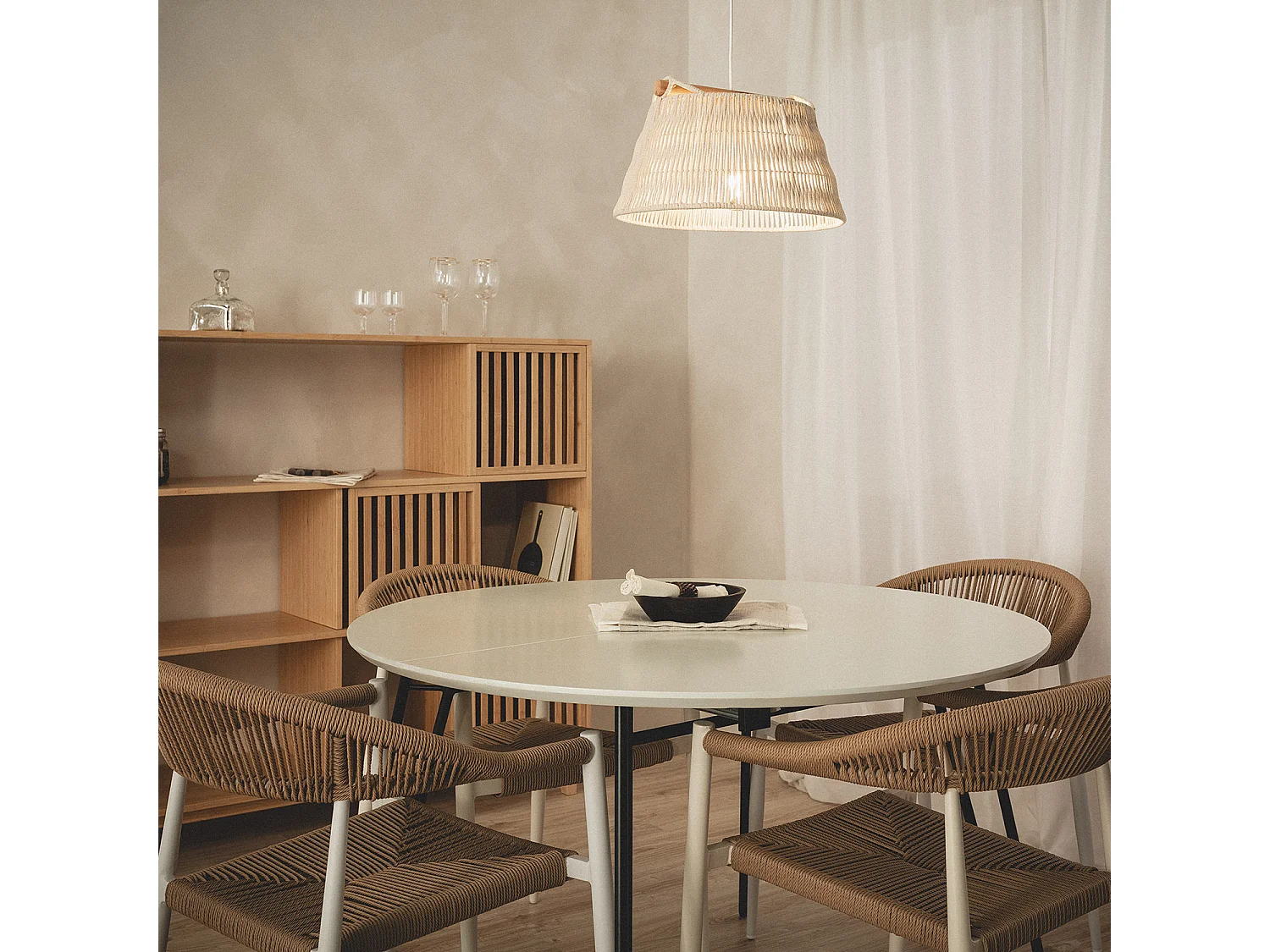 Suspension Corde Nerine Beige