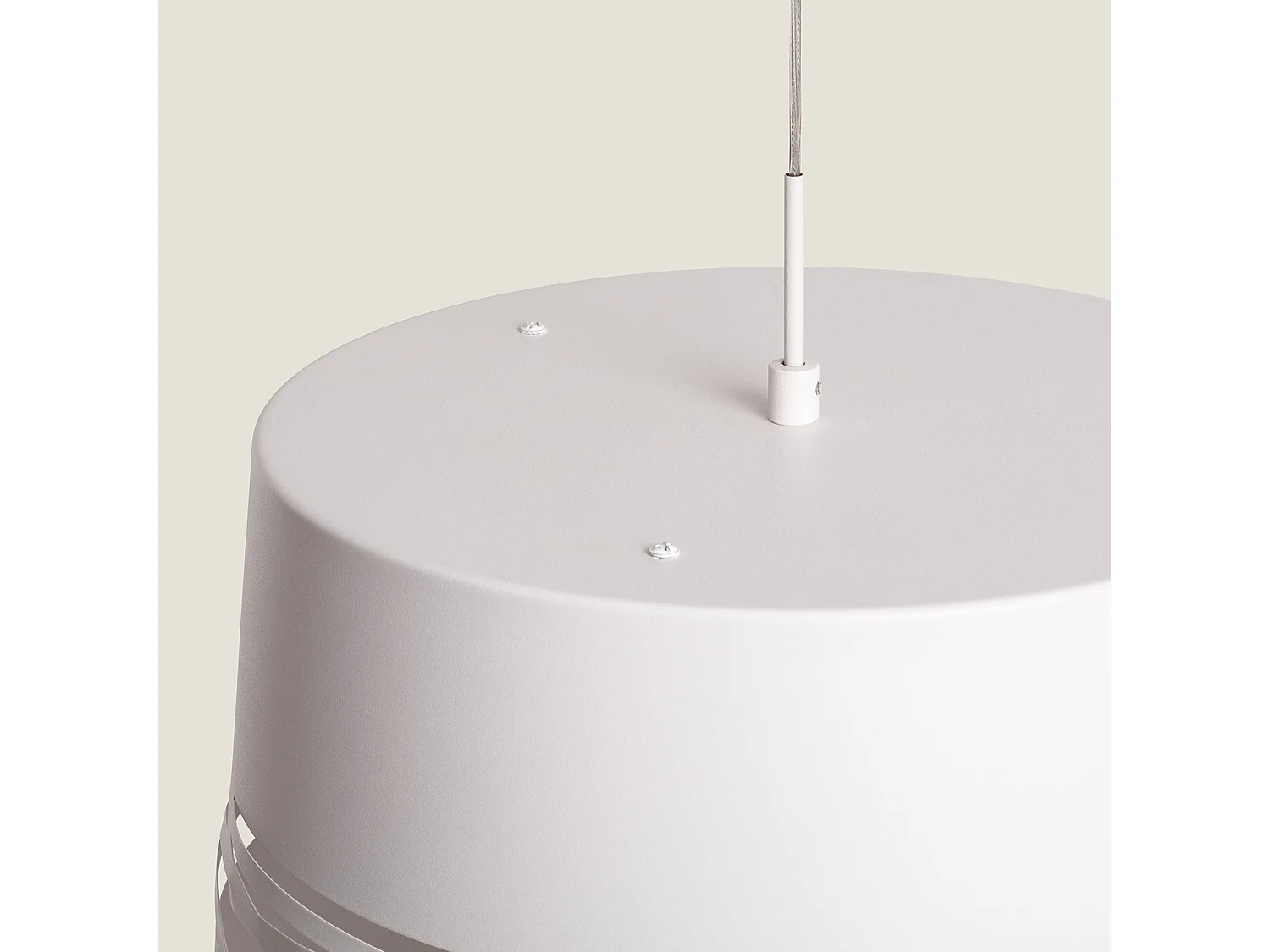 Suspension LED 28W Métal Kerta Blanc mat