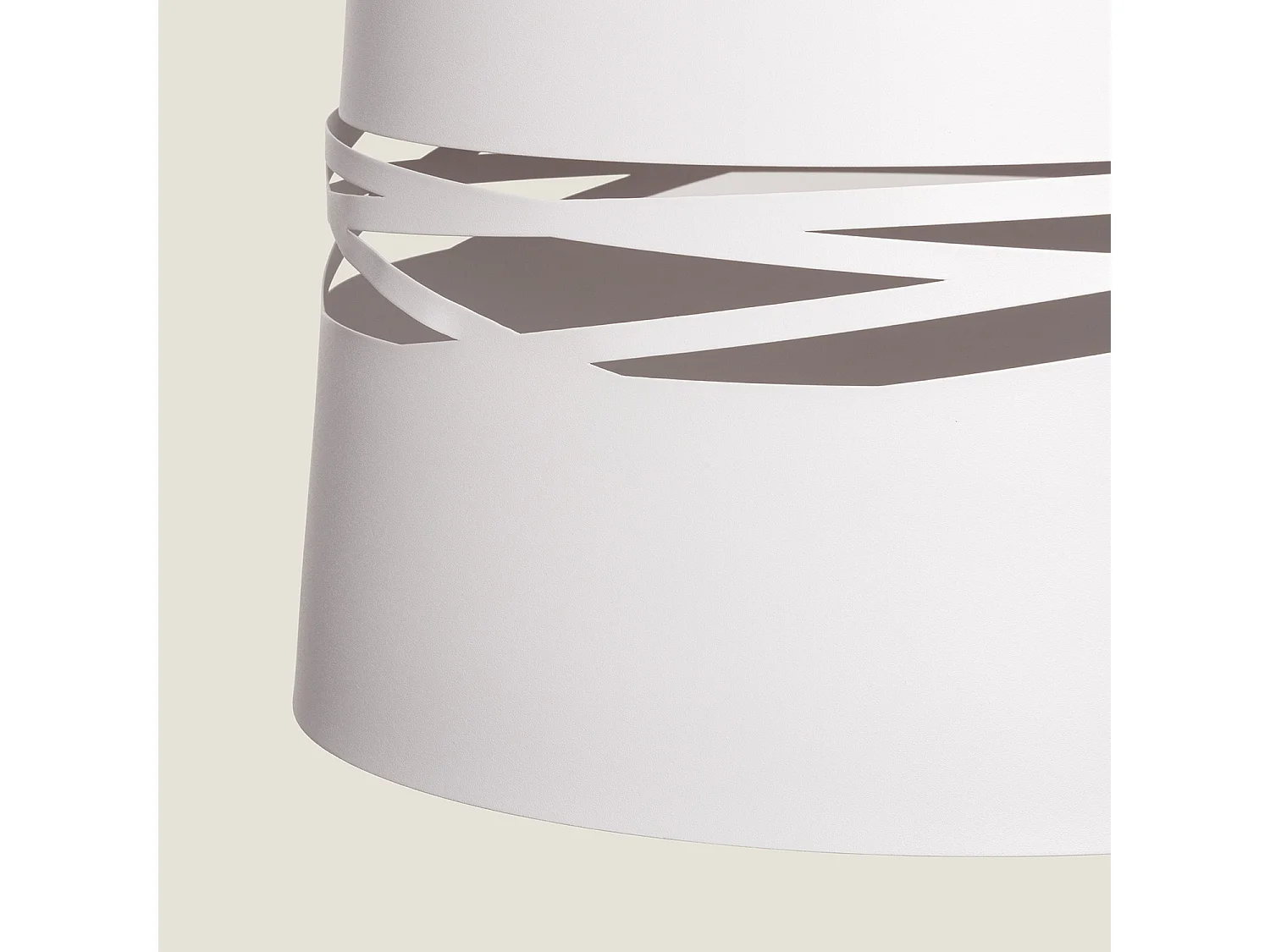 Suspension LED 28W Métal Kerta Blanc mat