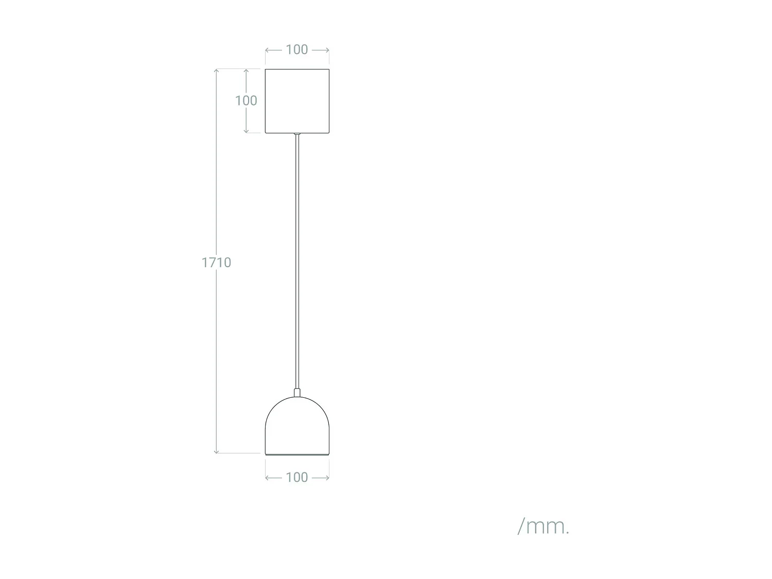 Lampada a Sospensione LED 8W Regolabile in Altezza in Metallo Arya Marrone