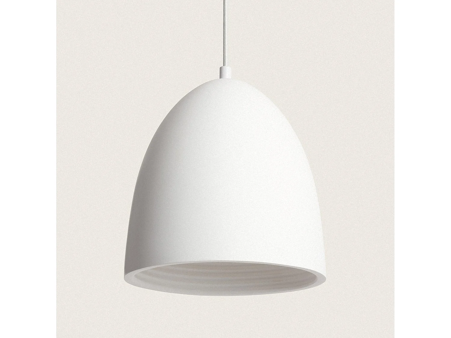Lampada a Sospensione Gesso Dumion Grigio Pietra