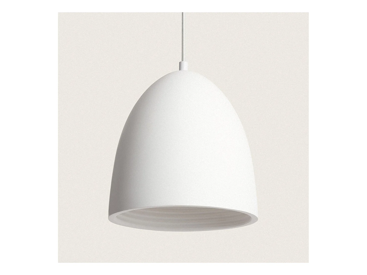 Lampada a Sospensione Gesso Dumion Grigio Pietra