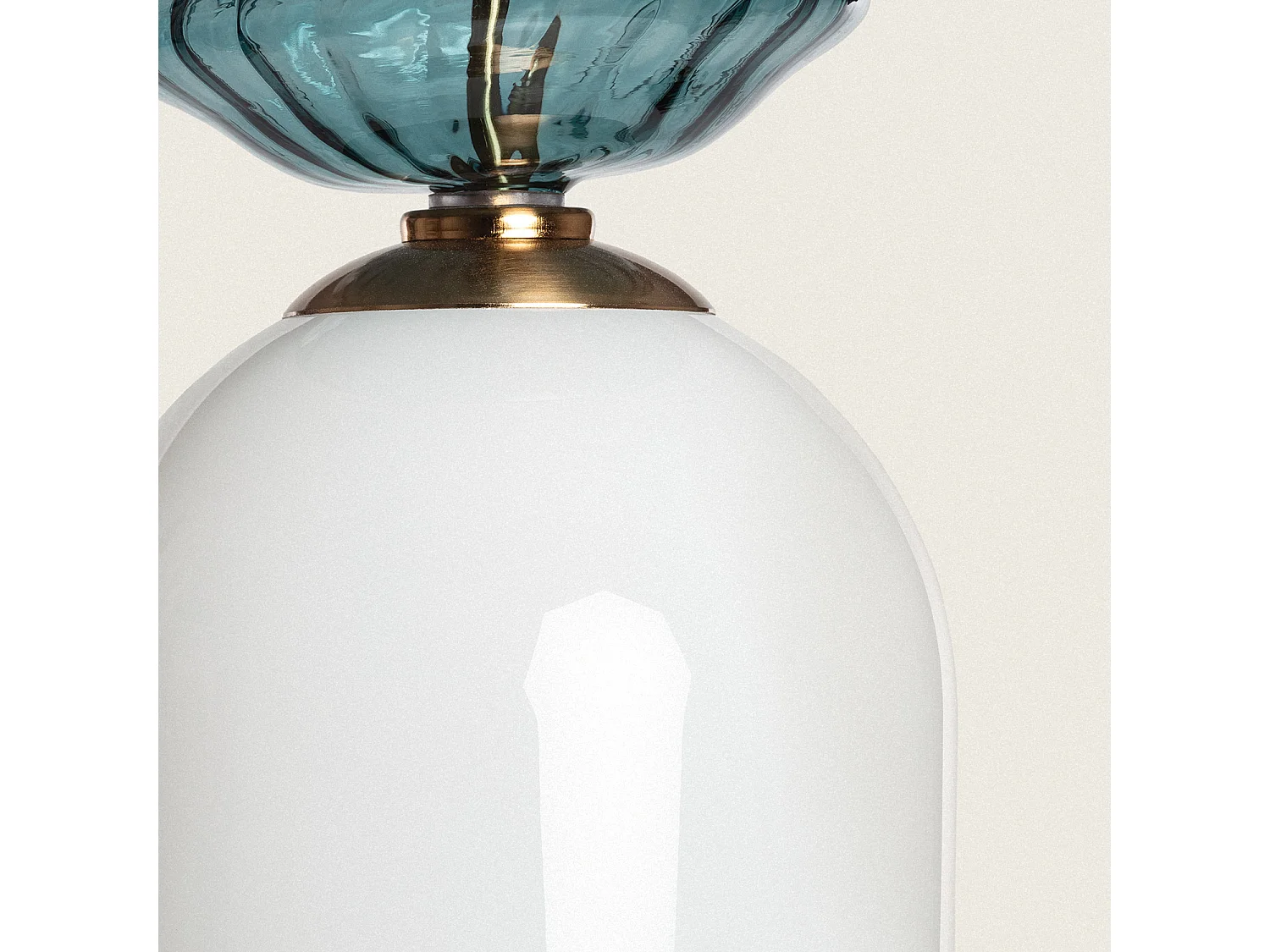 Suspension Métal et Verre Bethia Multicolore