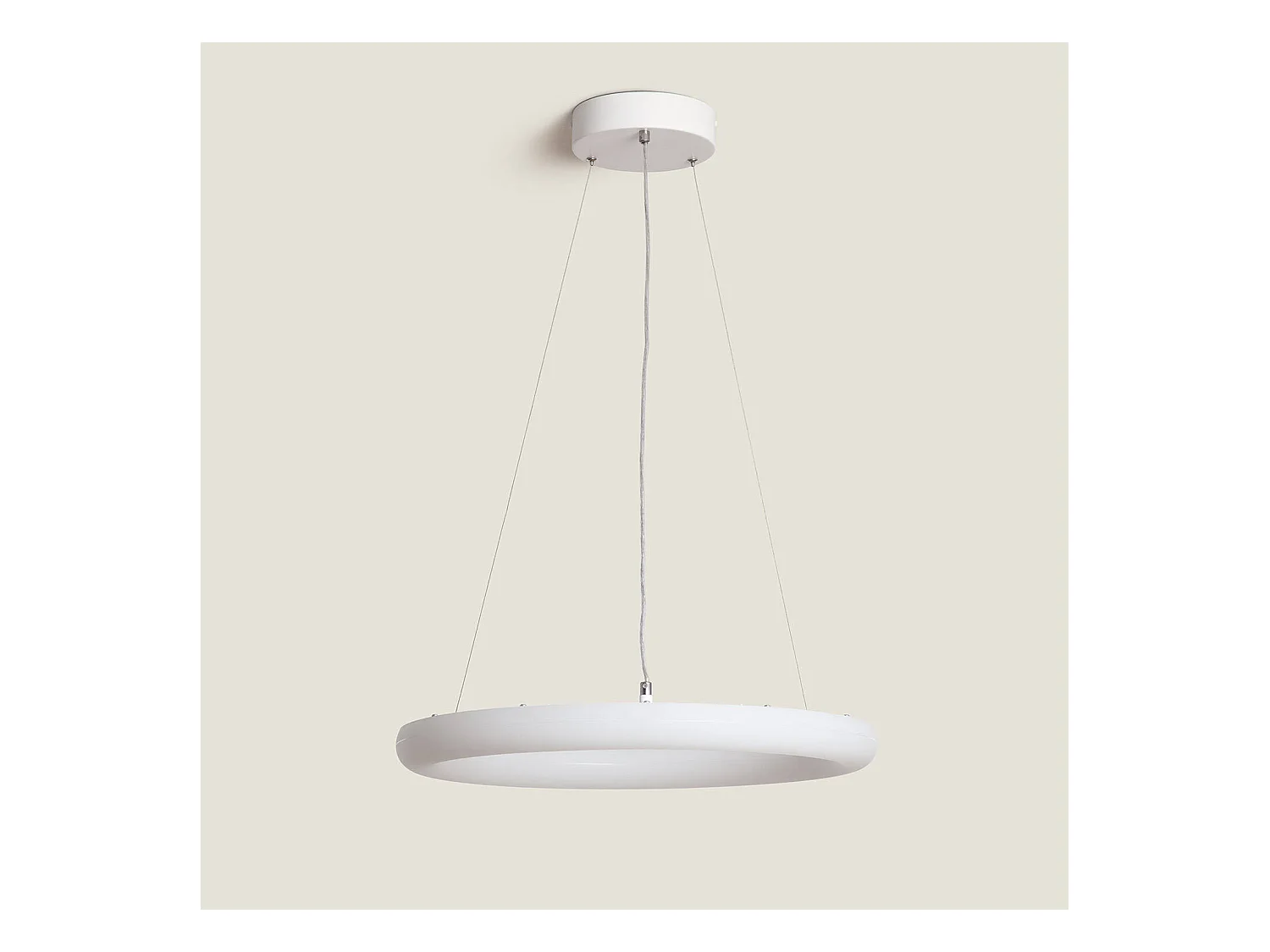 Suspension LED 48W Métal Ø500 mm Irlava Blanc