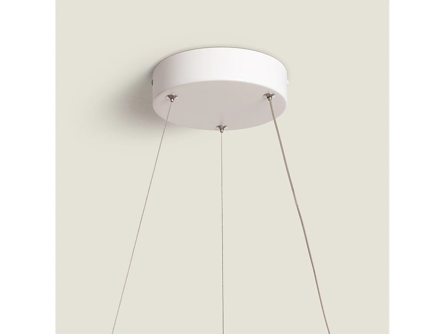 Suspension LED 48W Métal Ø500 mm Irlava Blanc