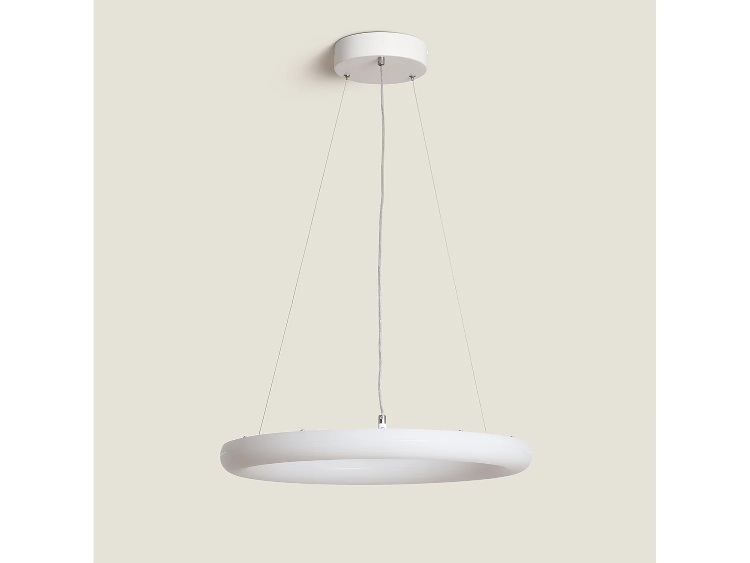 Suspension LED 48W Métal Ø500 mm Irlava Blanc