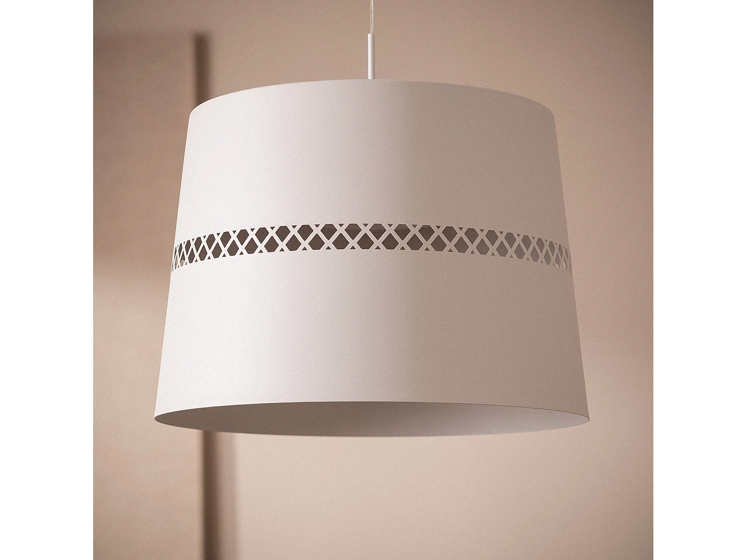 Suspension LED 28W Métal Walital Blanc mat