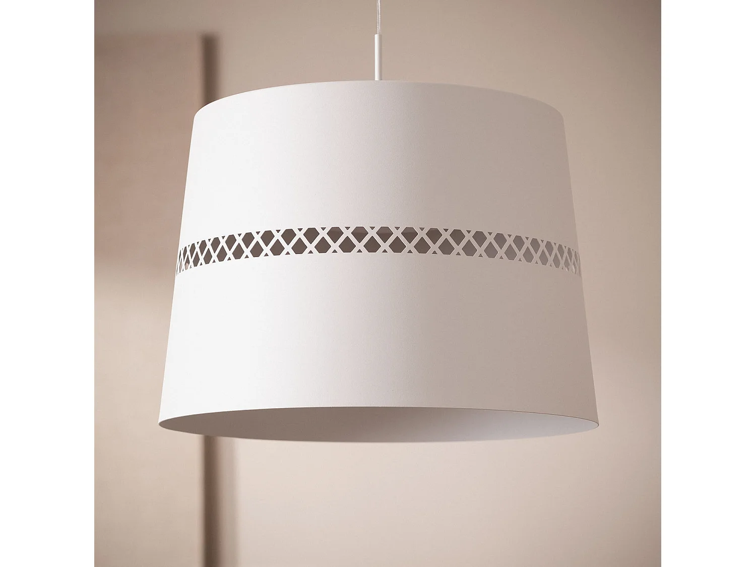 Suspension LED 28W Métal Walital Blanc mat