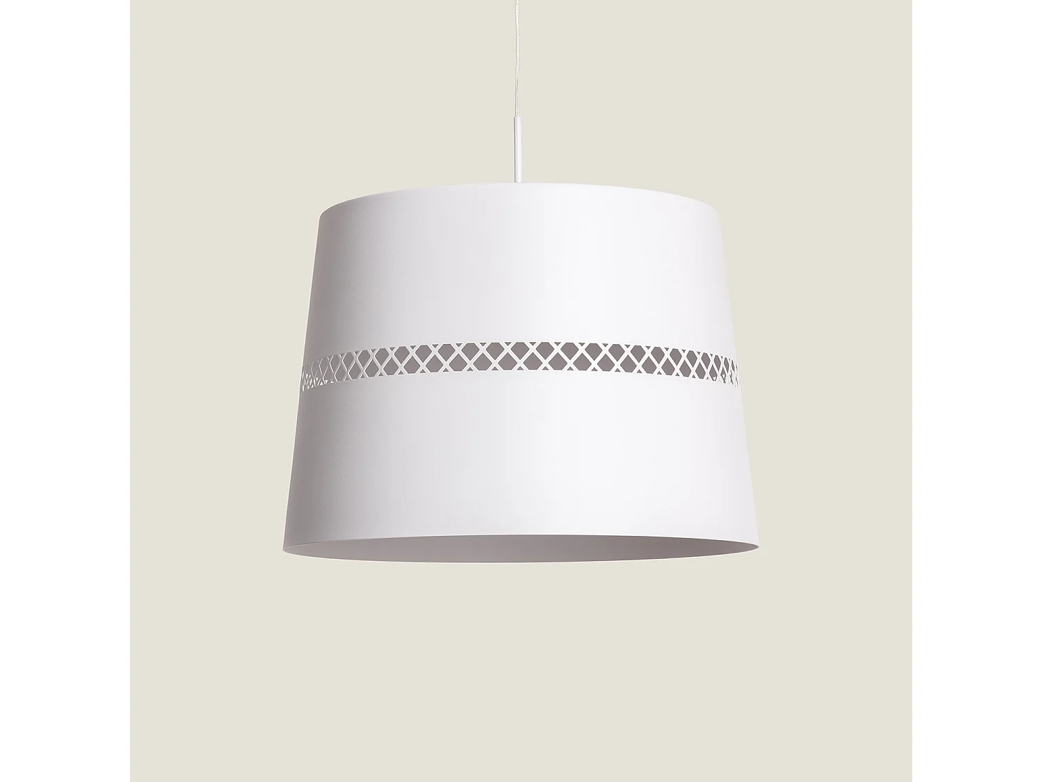 Suspension LED 28W Métal Walital Blanc mat