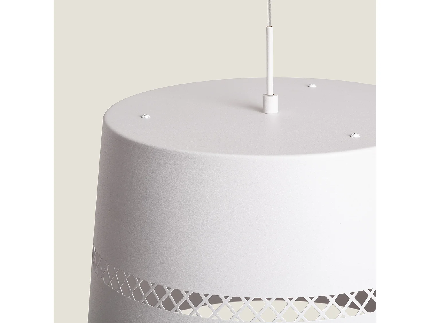 Suspension LED 28W Métal Walital Blanc mat