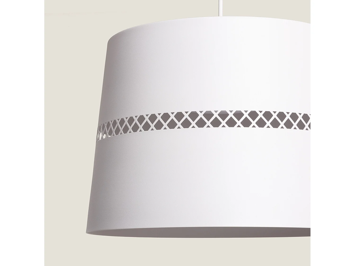 Suspension LED 28W Métal Walital Blanc mat