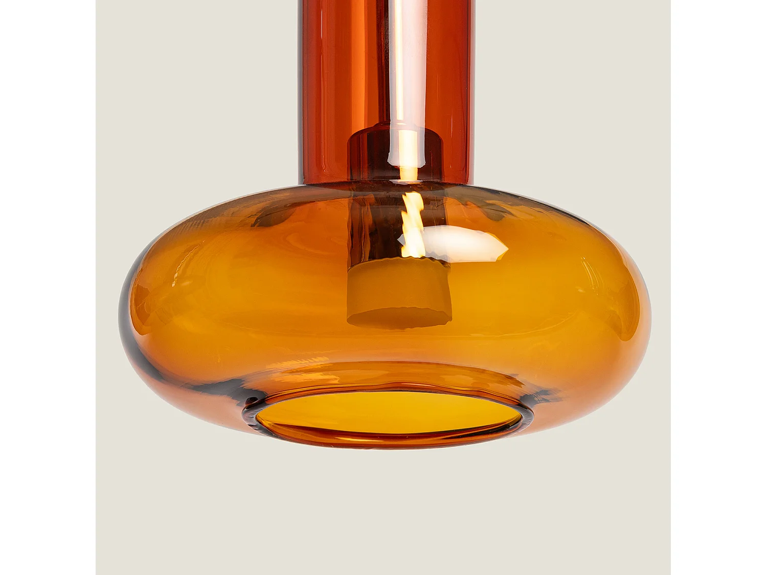 Suspension LED 5W Aluminium Fontans Ambre