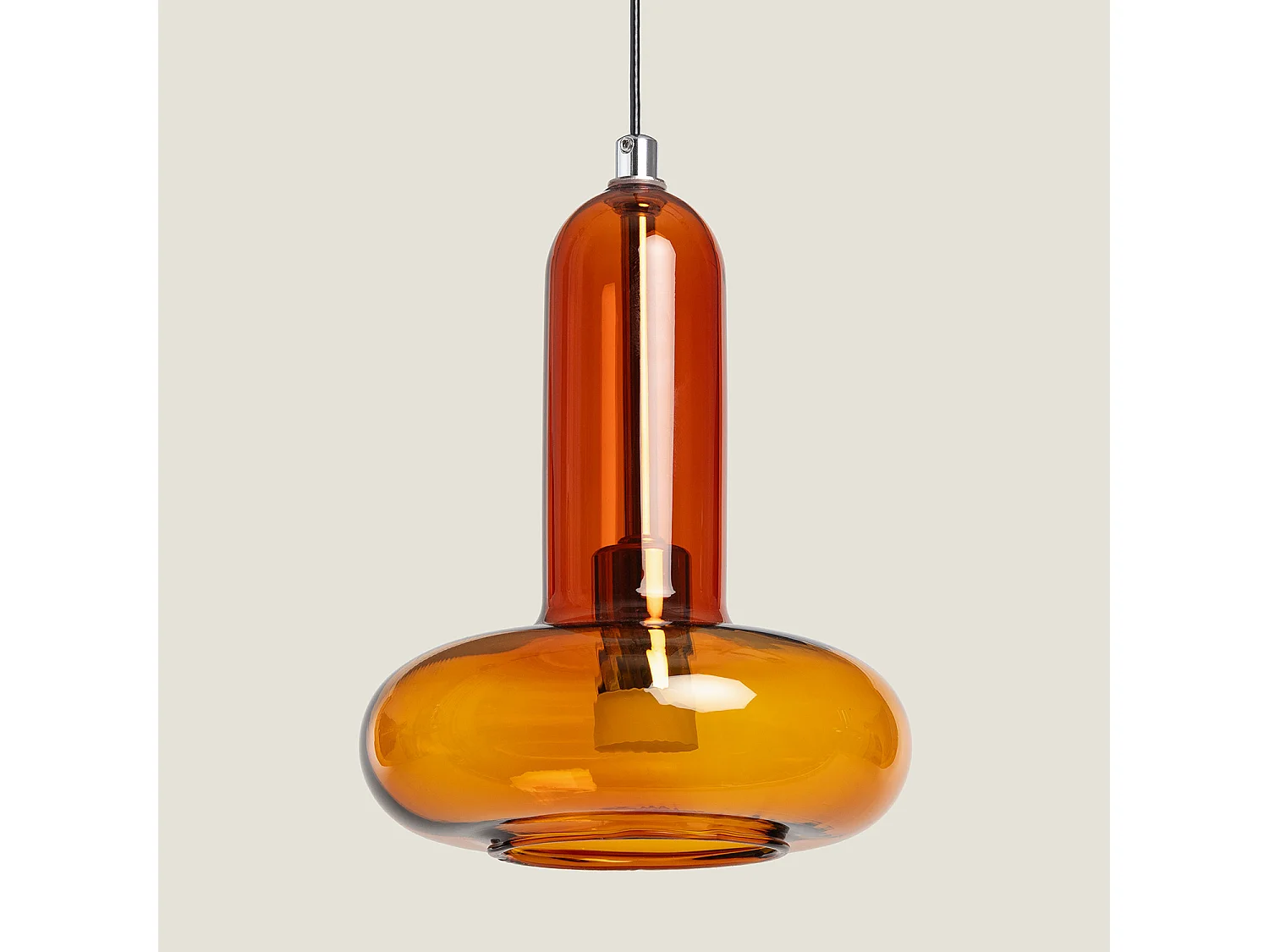 Suspension LED 5W Aluminium Fontans Ambre